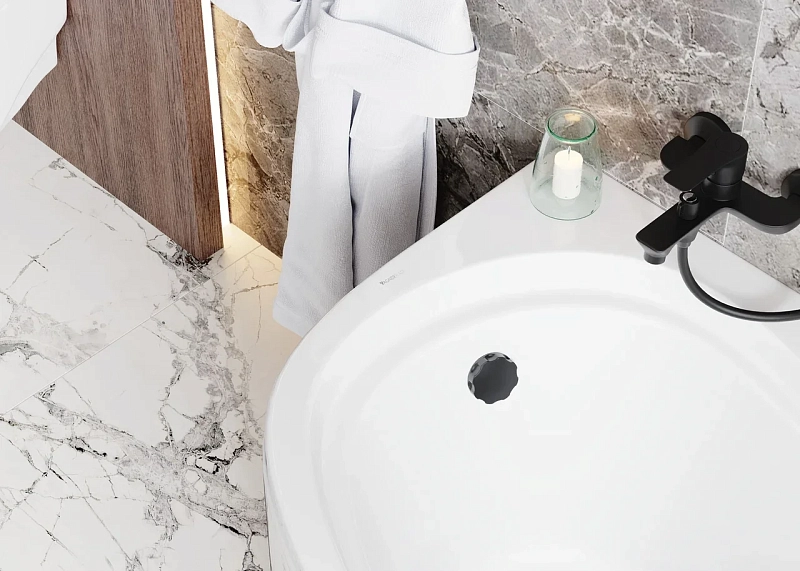 Акриловая ванна Vagnerplast Selena 147х100 R , изображение 7