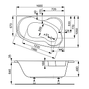 Изображение Акриловая ванна Vagnerplast Melite 160х105 R Акриловая ванна Vagnerplast Melite 160х105 R , изображение 8