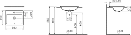 Раковина Vitra S20 5465B003-0001 55 см , изображение 3