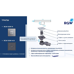 Фото Душевой трап RGW Shower Drain SDR-14 47211411-01