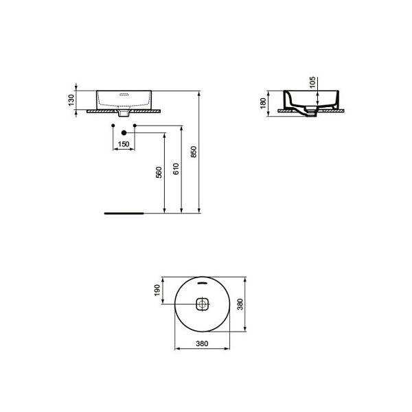 Раковина Ideal Standard Strada II T292901 35 см , изображение 3
