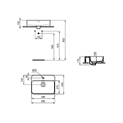 Фото Раковина Ideal Standard Strada II T296601 50 см