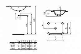 Раковина Ideal Standard Connect E504401 60 см , изображение 2