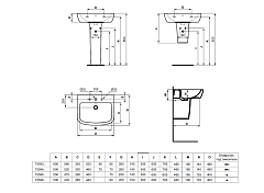 Раковина Ideal Standard Tempo T056601 50 см , изображение 6