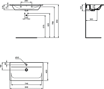 Изображение Раковина Ideal Standard Connect Air Vanity E027901 80 см Раковина Ideal Standard Connect Air Vanity E027901 80 см , изображение 4