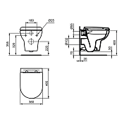 Унитаз подвесной Ideal Standard Exacto R002601 , изображение 4