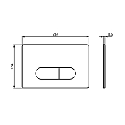 Изображение Кнопка смыва Ideal Standard Oleas R0117AC белый Кнопка смыва Ideal Standard Oleas R0117AC белый , изображение 2