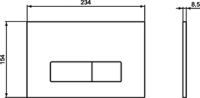 Фото Кнопка смыва Ideal Standard Oleas R0121A6 черный матовый