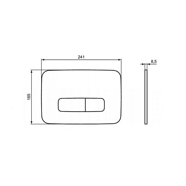 Кнопка смыва Ideal Standard Oleas R0123AA хром , изображение 3