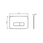 Изображение Кнопка смыва Ideal Standard Oleas R0123AC белый Кнопка смыва Ideal Standard Oleas R0123AC белый , изображение 3