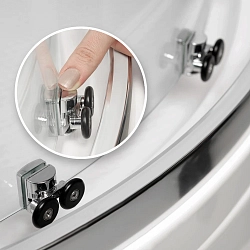 Фото Душевая дверь в нишу Wasserkraft Lippe 45S09 170 см