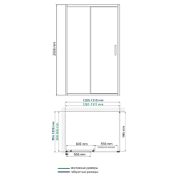 Фото Душевой уголок Wasserkraft Main 41S34 130х100