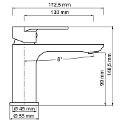 Смеситель Wasserkraft Elbe 7403 для раковины , изображение 8