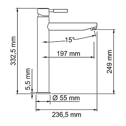 Фото Смеситель Wasserkraft Main 4103H для раковины