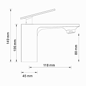 Изображение Смеситель Wasserkraft Alme 1503 для раковины Смеситель Wasserkraft Alme 1503 для раковины , изображение 4