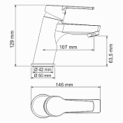 Изображение Смеситель Wasserkraft Rhin 4403 для раковины Смеситель Wasserkraft Rhin 4403 для раковины , изображение 5