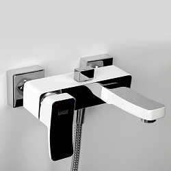 Фото Смеситель Wasserkraft Aller 1061WHITE для ванны с душем