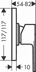 Фото Смеситель Hansgrohe Vernis Shape 71658000 для душа