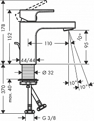 Фото Смеситель Hansgrohe Vernis Shape 71561670 для раковины