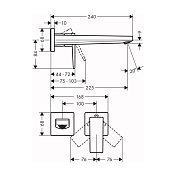 Изображение Смеситель Hansgrohe Metropol 32526000 для раковины Смеситель Hansgrohe Metropol 32526000 для раковины , изображение 2