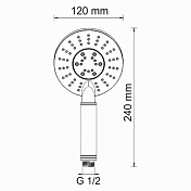 Изображение Душевая лейка Wasserkraft A058 Душевая лейка Wasserkraft A058 , изображение 6