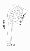 Душевая лейка Wasserkraft A032 , изображение 7
