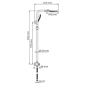 Изображение Душевая стойка Wasserkraft A045 Душевая стойка Wasserkraft A045 , изображение 7