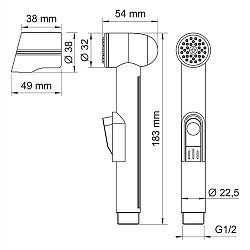 Фото Гигиенический душ Wasserkraft A081