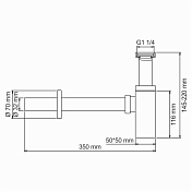 Изображение Сифон для раковины Wasserkraft A096 Сифон для раковины Wasserkraft A096 , изображение 2
