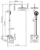 Изображение Душевая стойка Wasserkraft Mindel A18501 Душевая стойка Wasserkraft Mindel A18501 , изображение 8