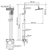 Изображение Душевая стойка Wasserkraft A17702 Душевая стойка Wasserkraft A17702 , изображение 8