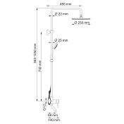 Изображение Душевая стойка Wasserkraft A14401 Душевая стойка Wasserkraft A14401 , изображение 8