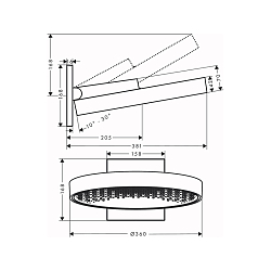 Фото Верхний душ Hansgrohe Rainfinity 26230000