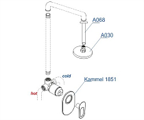 Изображение Душевой комплект Wasserkraft Kammel A12830 Душевой комплект Wasserkraft Kammel A12830 , изображение 6