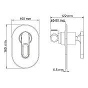 Изображение Душевой комплект Wasserkraft Kammel A12830 Душевой комплект Wasserkraft Kammel A12830 , изображение 7
