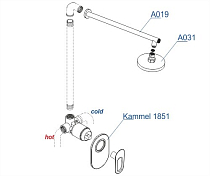 Изображение Душевой комплект Wasserkraft Kammel A12831 Душевой комплект Wasserkraft Kammel A12831 , изображение 6