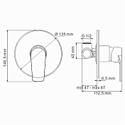 Изображение Душевой комплект Wasserkraft Dill A12629 Душевой комплект Wasserkraft Dill A12629 , изображение 7