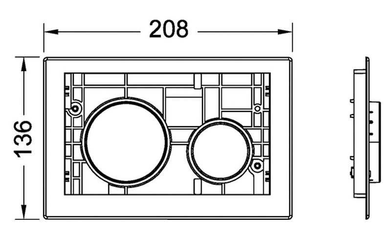 Кнопка смыва TECE TECEloop Modular 9240669 сатин , изображение 2