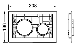 Кнопка смыва TECE TECEloop Modular 9240669 сатин , изображение 2