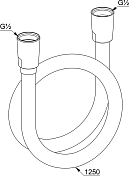 Изображение Душевой шланг Kludi Logoflex 6105505-00 Душевой шланг Kludi Logoflex 6105505-00 , изображение 3