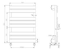 Полотенцесушитель водяной Boheme Venturo 50x80 хром , изображение 3