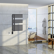 Полотенцесушитель электрический Boheme Venturo 50x90 черный , изображение 2