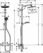 Изображение Душевая стойка Hansgrohe Crometta S 27268000 Душевая стойка Hansgrohe Crometta S 27268000 , изображение 4