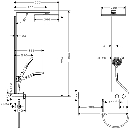Фото Душевая стойка Hansgrohe Raindance E 27363000