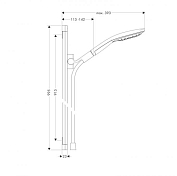 Душевой гарнитур Hansgrohe Raindance Select 26626400 , изображение 2