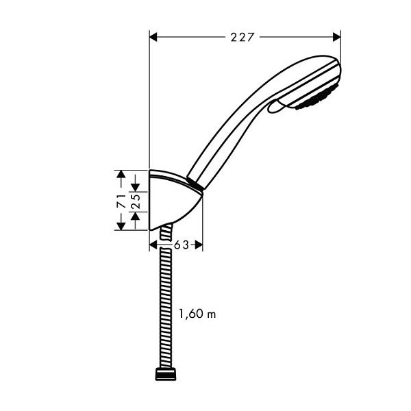 Душевой гарнитур Hansgrohe Crometta 27559000 , изображение 5