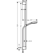 Изображение Душевой гарнитур Hansgrohe Pulsify Select 24170700 Душевой гарнитур Hansgrohe Pulsify Select 24170700 , изображение 4
