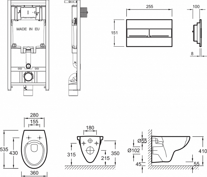 Комплект Jacob Delafon Patio E21740RU-00 , изображение 7