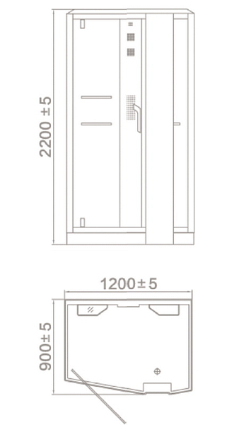 Душевая кабина Orans 89105LB , изображение 7