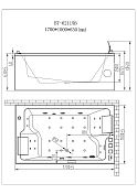 Изображение Акриловая ванна Orans 62115R0 170x100 Акриловая ванна Orans 62115R0 170x100 , изображение 3